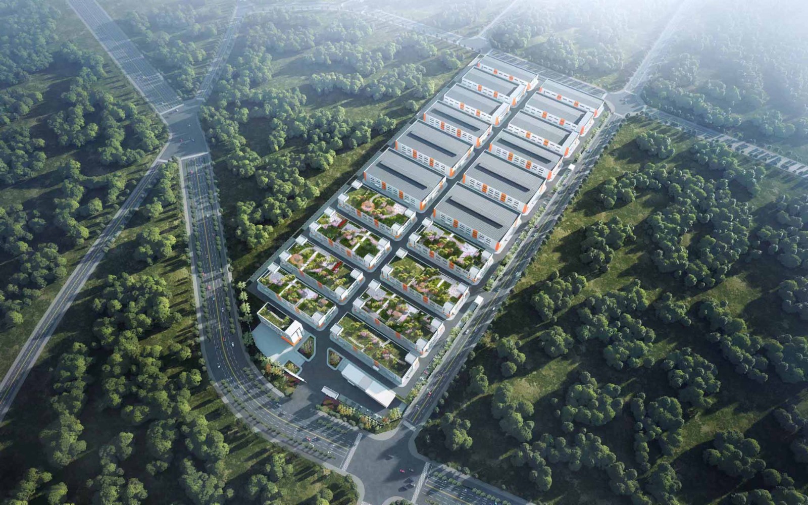 成都仁壽華盛興邦食品產業園新建鋼結構廠房出售